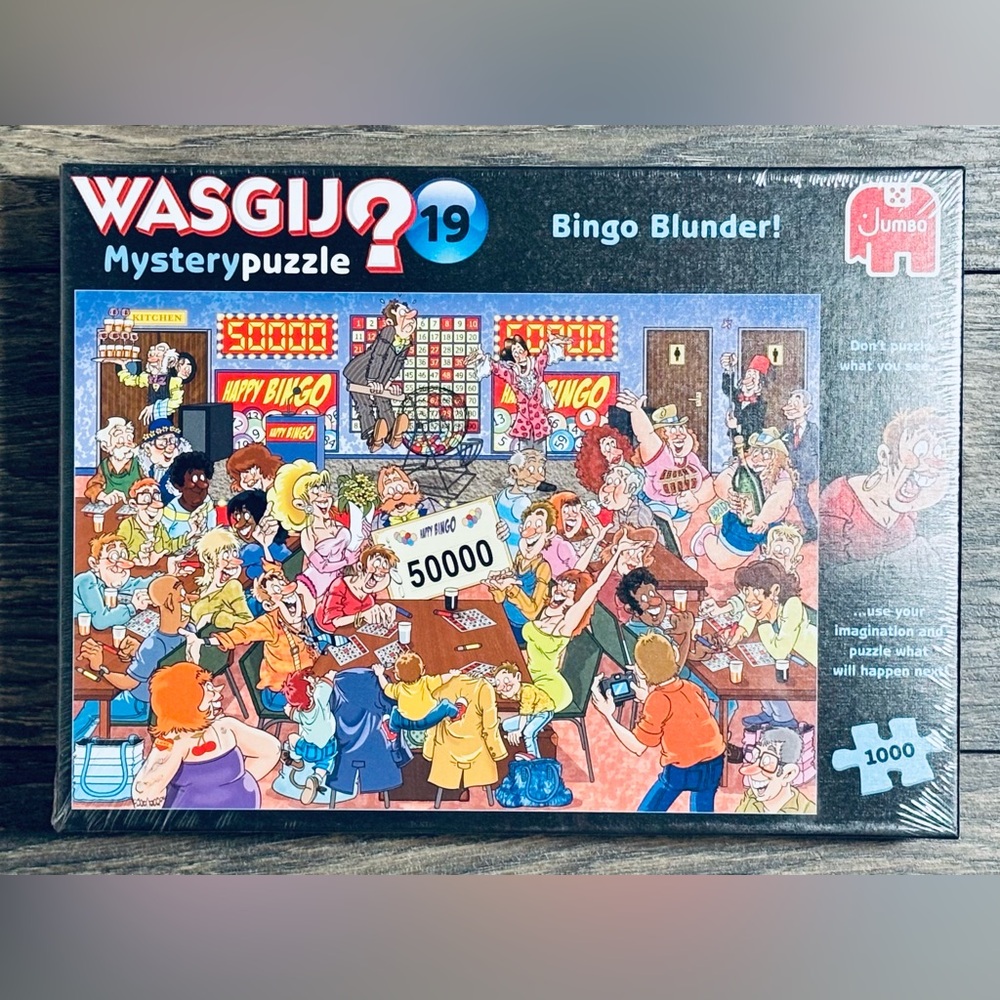 Wasgij Mystery #19 'Bingo Blunder!' 1000 Piece Puzzle NEW SEALED
